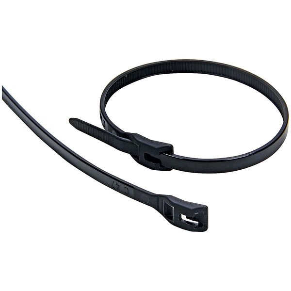 Allstar Wire Ties Black Flush Fit; 11.00 in., 100PK ALL14396